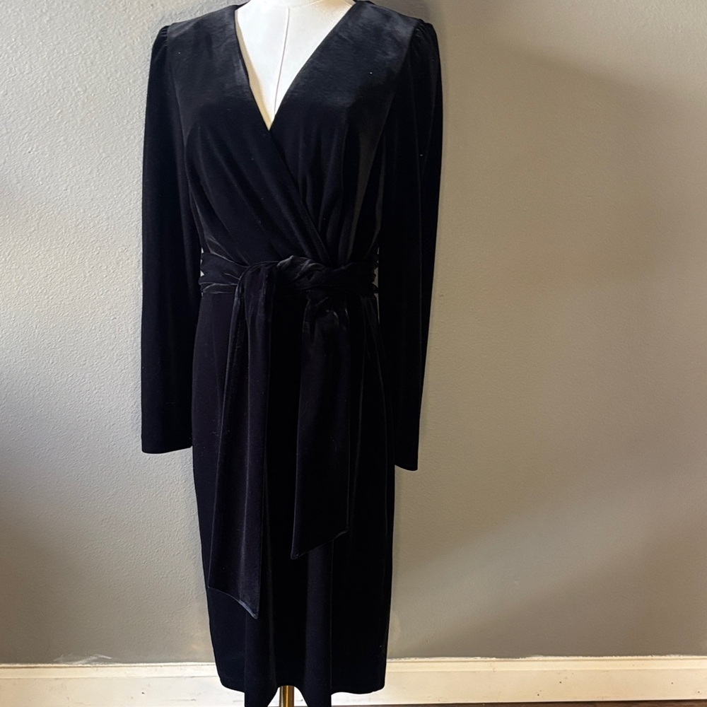 ANTONIO MELANI Black Velvet dress